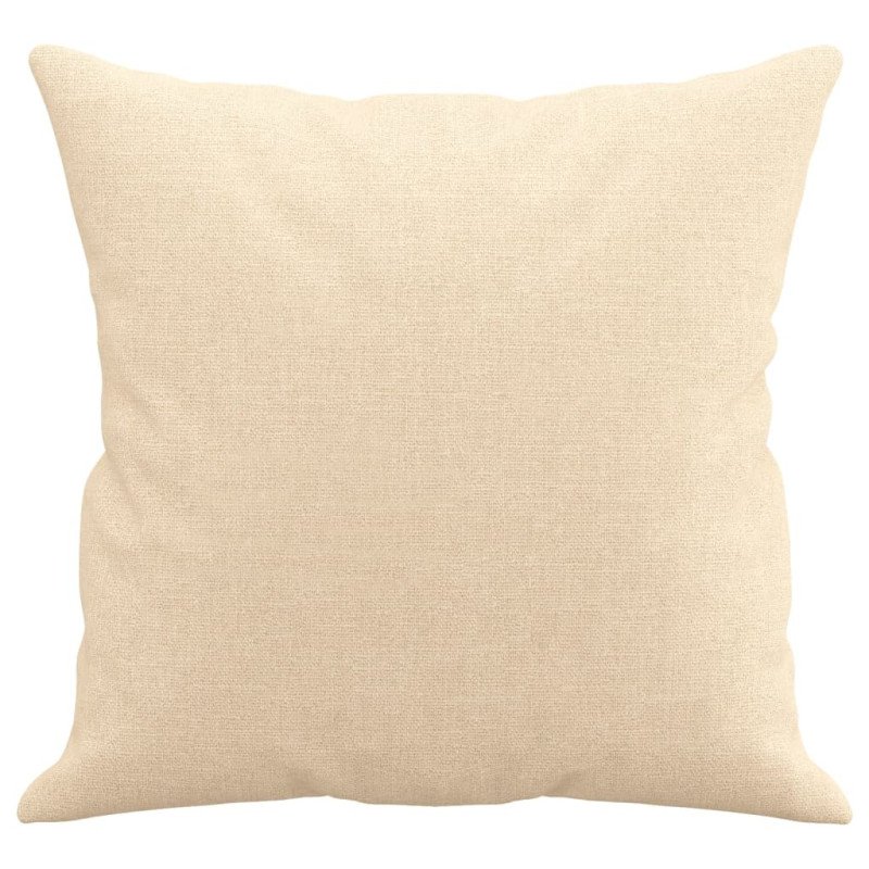 vidaXL Dekoratívne vankúše 2 ks krémové 40x40 cm látka