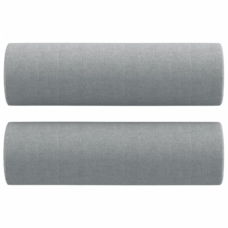 vidaXL Dekoratívne vankúše 2 ks bledosivé ?15x50 cm látka