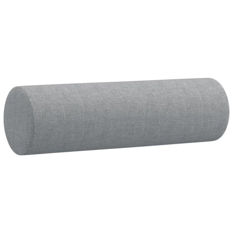 vidaXL Dekoratívne vankúše 2 ks bledosivé ?15x50 cm látka