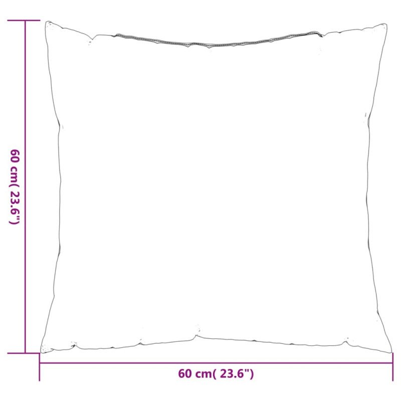 vidaXL Dekoratívne vankúše 4 ks, červené 60x60 cm, látka