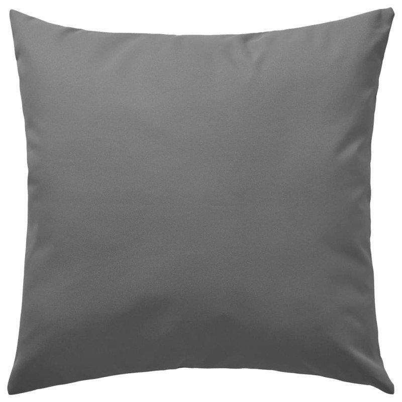 vidaXL Vankúše do exteriéru 4 ks 45x45 cm sivé