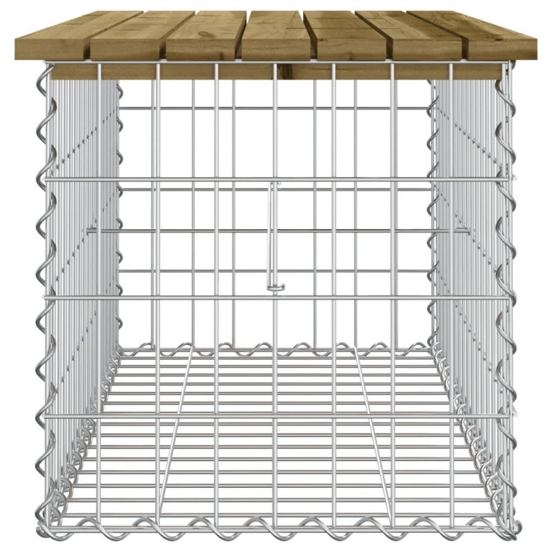 vidaXL Záhradná lavička gabiónový dizajn 83x44x42 cm impregn. borovica