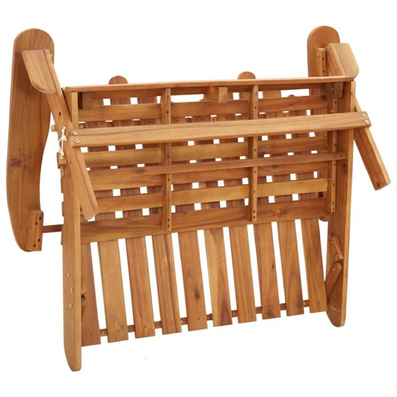 vidaXL Adirondack Záhradná lavička s vankúšmi 126 cm masívna akácia