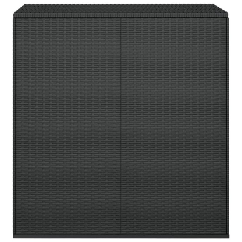 vidaXL Záhradný úložný box z polyratanu 100x49x103,5 cm čierny