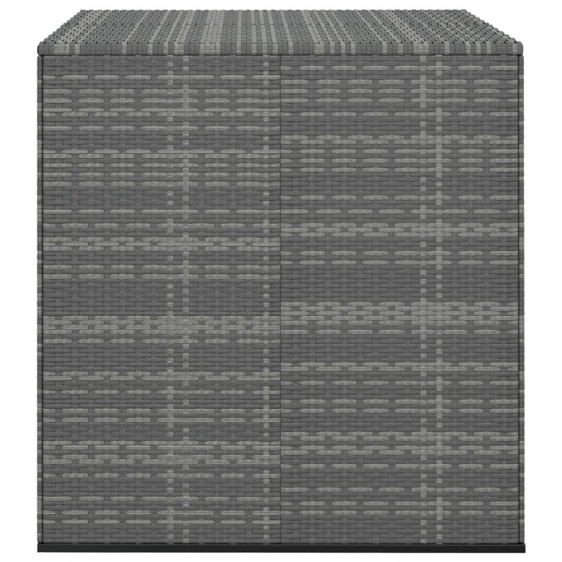 vidaXL Záhradný úložný box z polyratanu 100x97,5x104 cm sivý