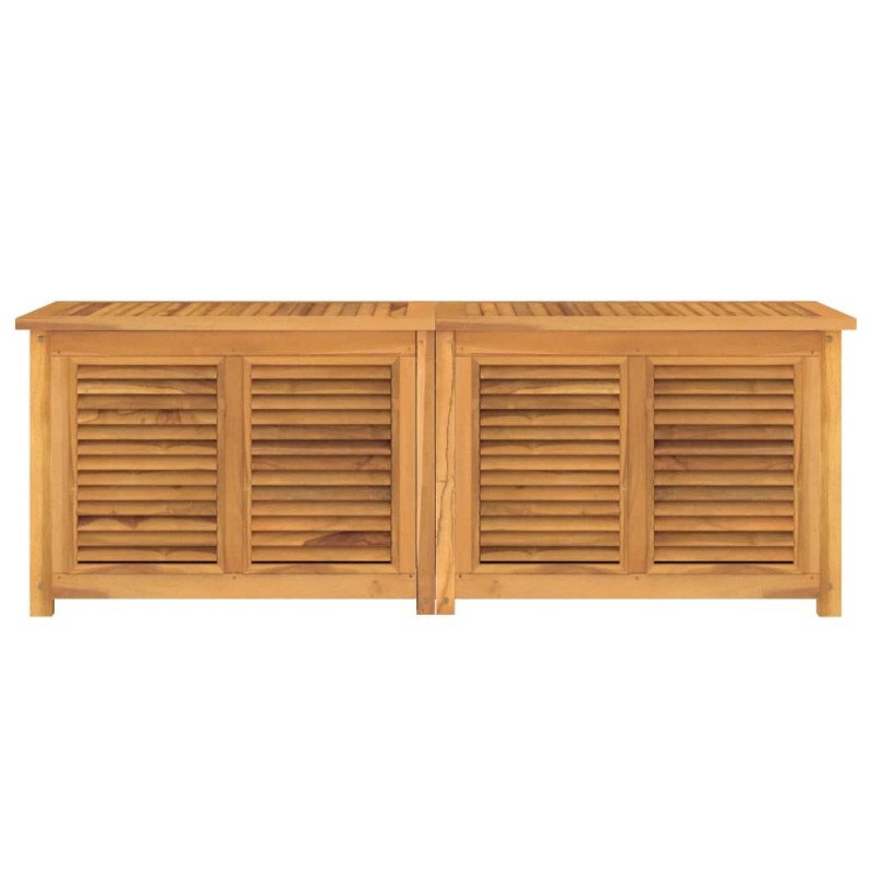 vidaXL Záhradný úložný box s vreckom 150x50x53 cm masívny teak
