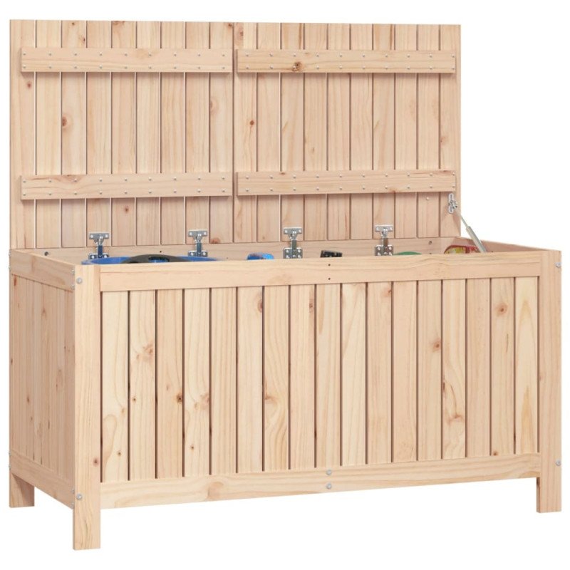 vidaXL Záhradný úložný box 121x55x64 cm masívna borovica