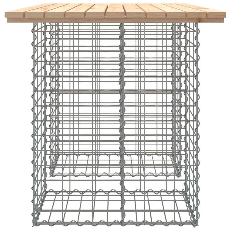 vidaXL Záhradná lavička gabiónový dizajn 100x70x72 cm masívna borovica