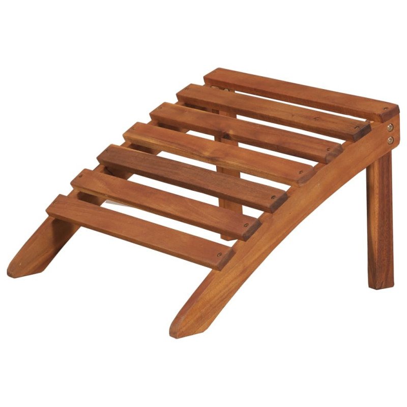 vidaXL Záhradná stolička Adirondack s podnožkou, akáciový masív