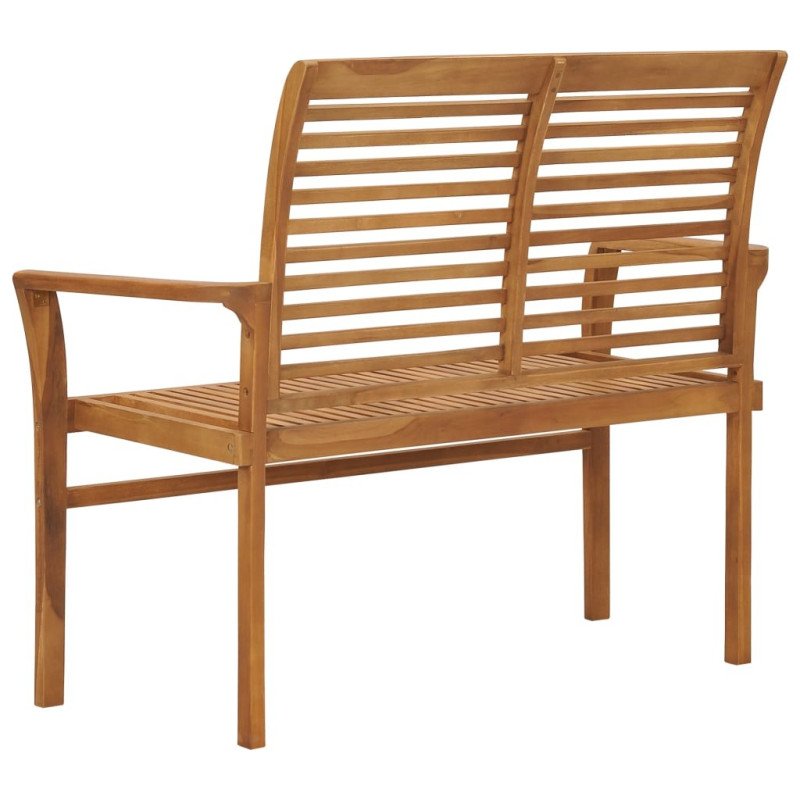 vidaXL Záhradná lavička 112 cm, tíkový masív