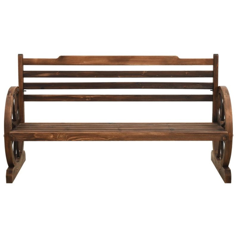 vidaXL Záhradná lavička 142 cm masívne jedľové drevo