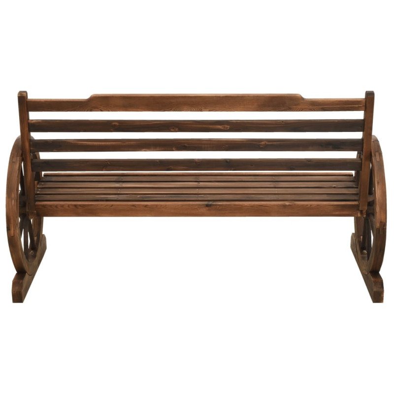 vidaXL Záhradná lavička 142 cm masívne jedľové drevo