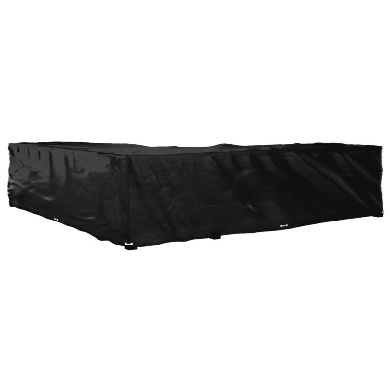 vidaXL Kryt na záhradný nábytok v tvare L 20 očiek 300x300x70 cm