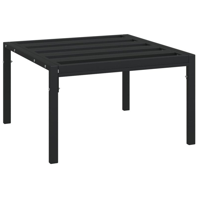 vidaXL Záhradné podnožky so sivými vankúšmi 2 ks 60x60x35 cm oceľ