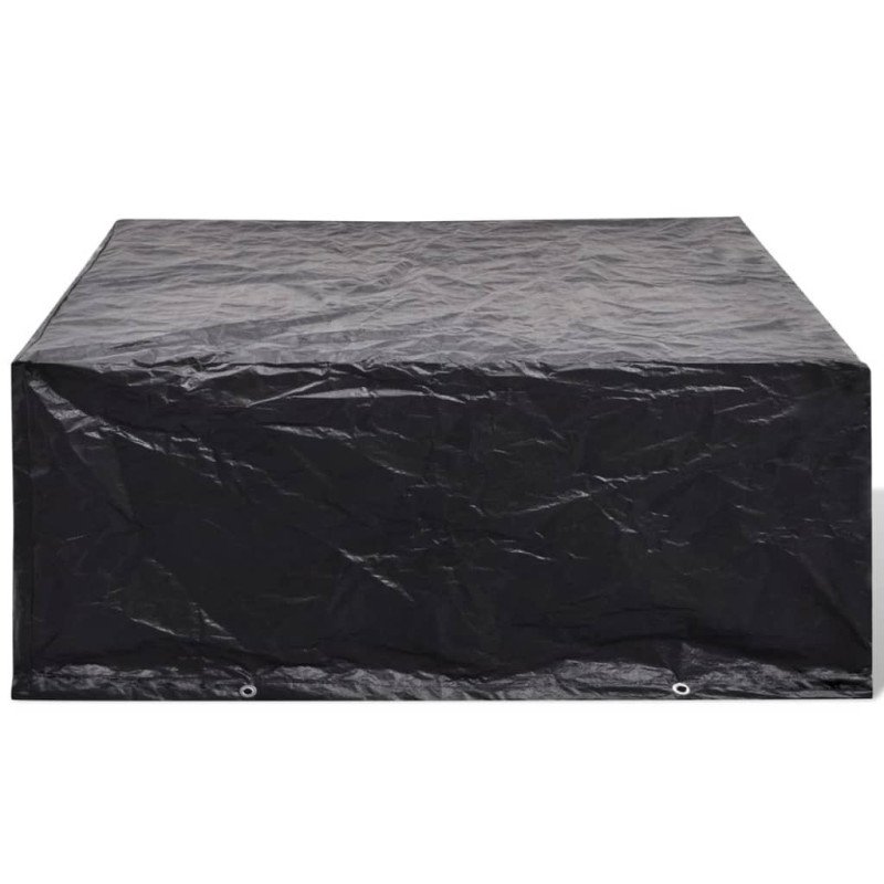 vidaXL Ochranné obaly na záhradný nábytok 2 ks 260x260x90 cm 10 očiek