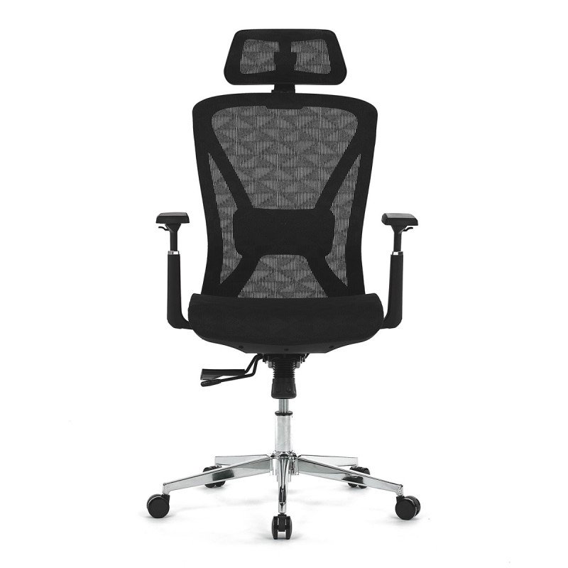 Autronic - Židle kancelářská, černá MESH, plastový kříž - KA-S258 BK