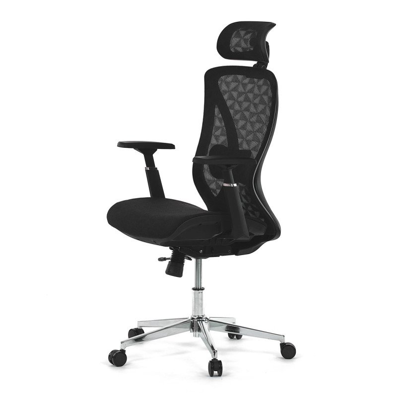 Autronic - Židle kancelářská, černá MESH, plastový kříž - KA-S258 BK