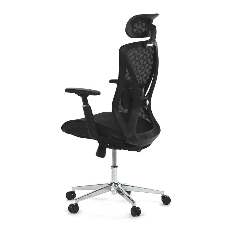 Autronic - Židle kancelářská, černá MESH, plastový kříž - KA-S258 BK
