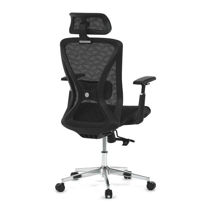 Autronic - Židle kancelářská, černá MESH, plastový kříž - KA-S258 BK