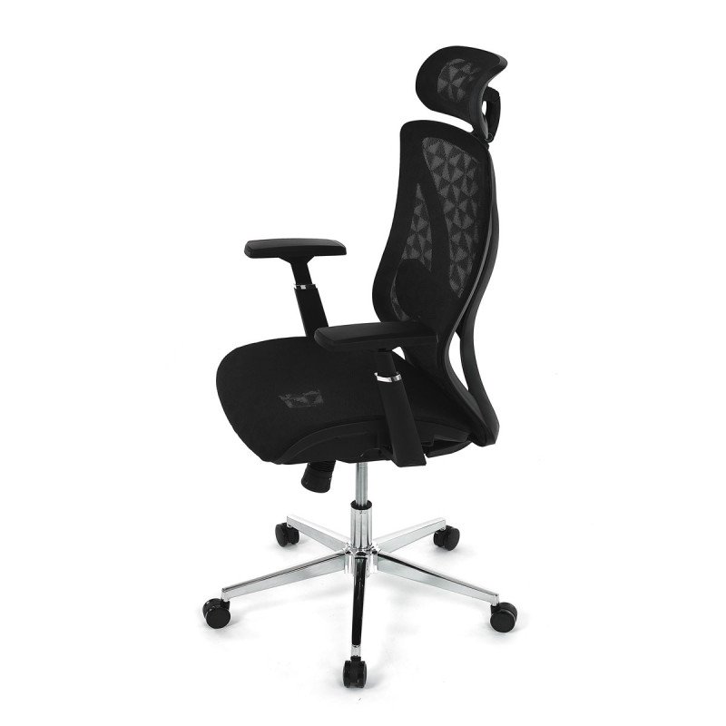 Autronic - Židle kancelářská, černá MESH, plastový kříž - KA-S258 BK