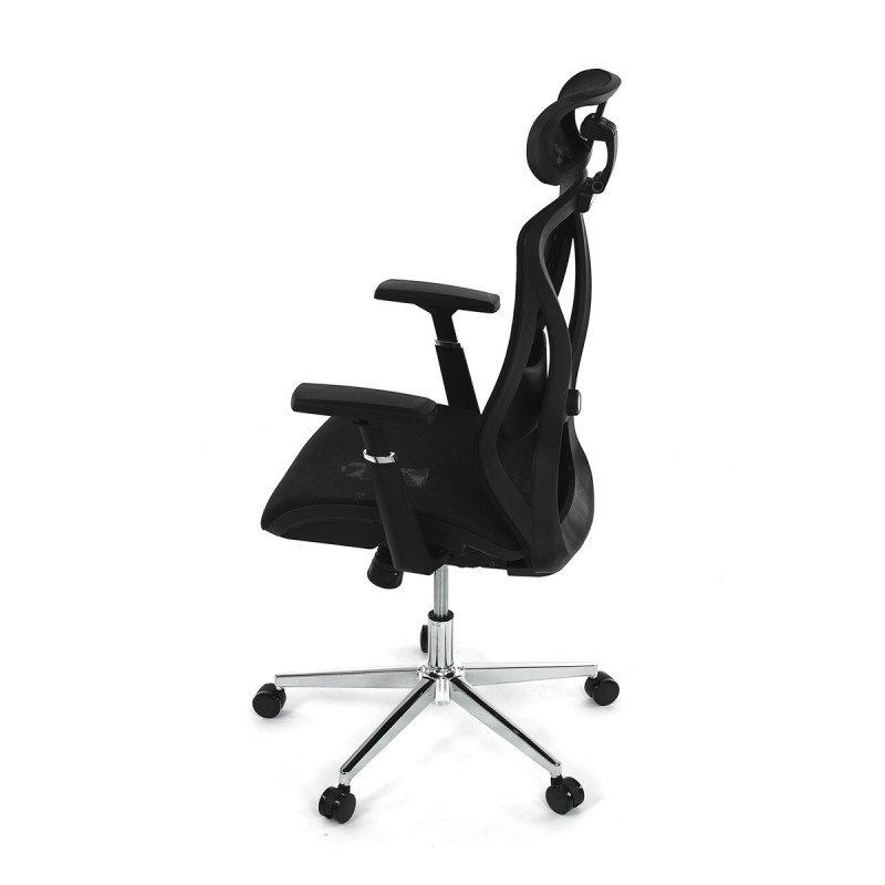 Autronic - Židle kancelářská, černá MESH, plastový kříž - KA-S258 BK