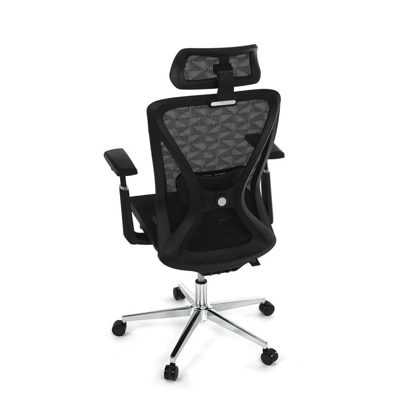 Autronic - Židle kancelářská, černá MESH, plastový kříž - KA-S258 BK