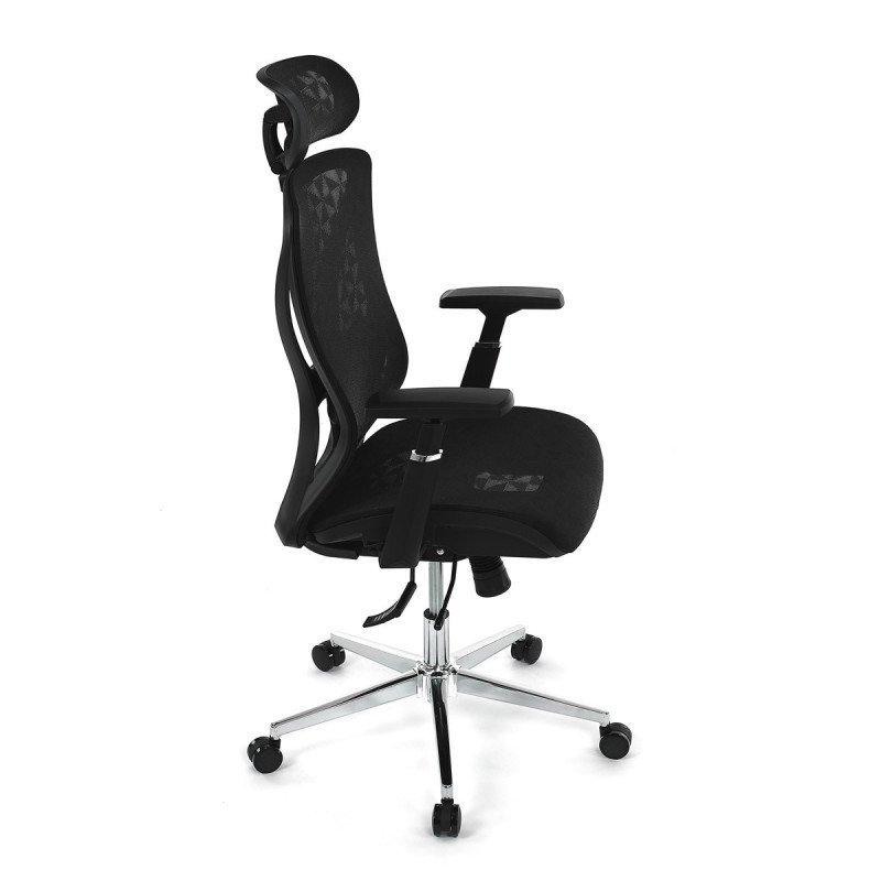 Autronic - Židle kancelářská, černá MESH, plastový kříž - KA-S258 BK