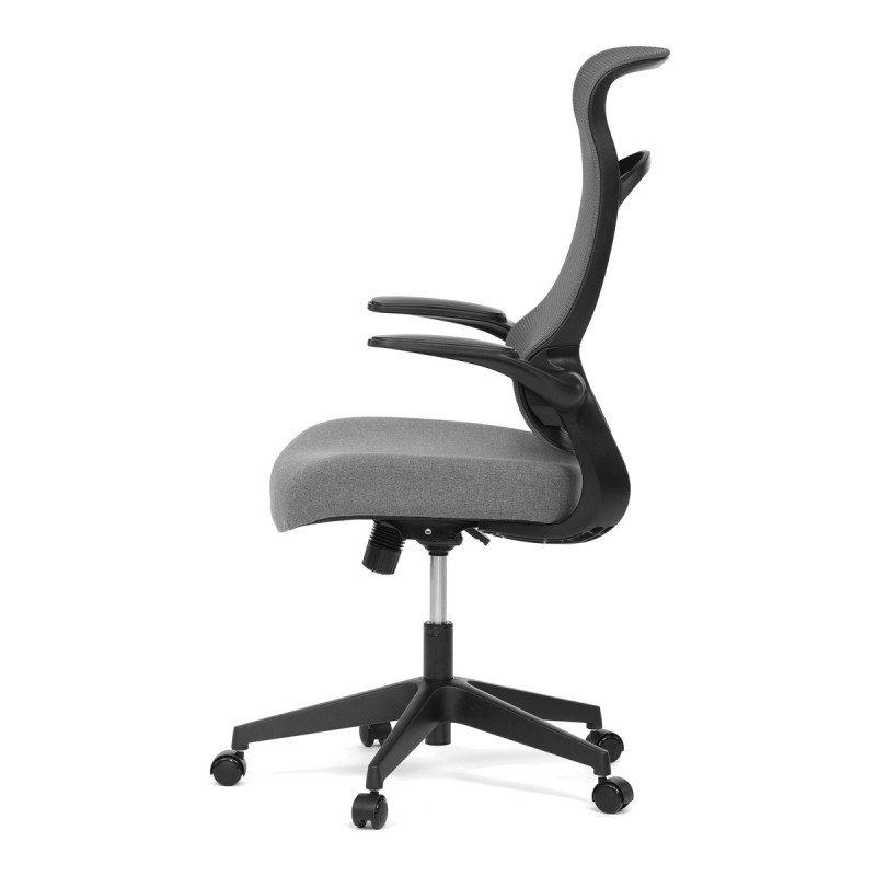 Autronic - Kancelářská židle, houpací mech., černá MESH, plast. Kříž - KA-A182 BK