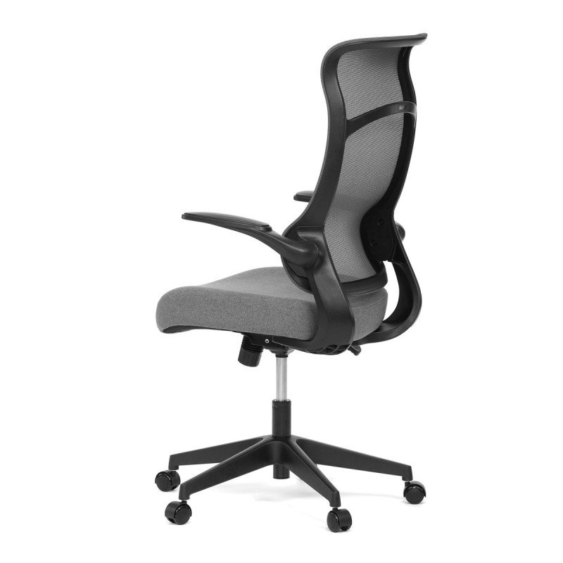Autronic - Kancelářská židle, houpací mech., černá MESH, plast. Kříž - KA-A182 BK