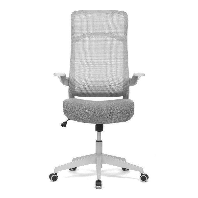 Autronic - Kancelářská židle, houpací  mech., šedá MESH, plast. Kříž - KA-A182 GREY