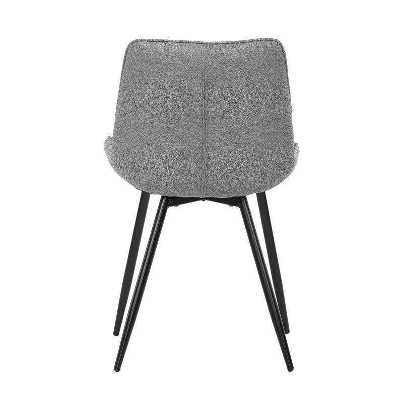 Autronic - Židle jídelní, stříbrná látka, nohy černý kov - CT-395 SIL2