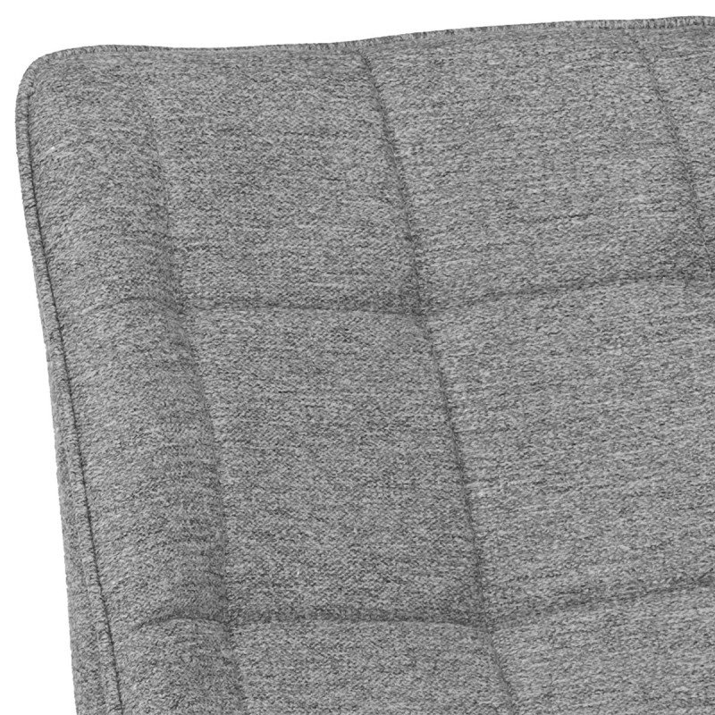 Autronic - Židle jídelní, stříbrná látka, nohy černý kov - CT-395 SIL2
