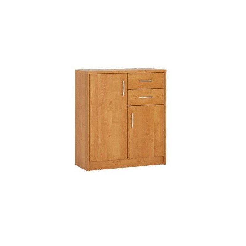 Lacná komoda SCONTO K1 2D 2S - biela