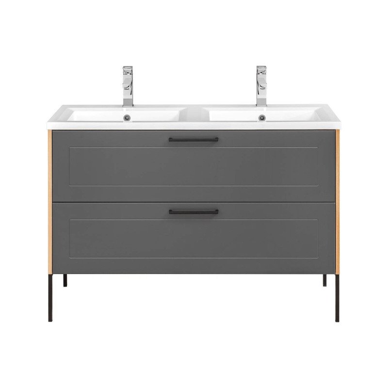 Kúpeľňová skrinka MADERA GREY 854 - graphite/artisan oak