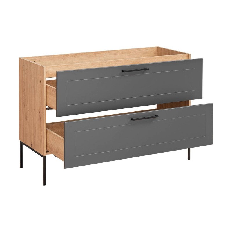 Kúpeľňová skrinka MADERA GREY 854 - graphite/artisan oak