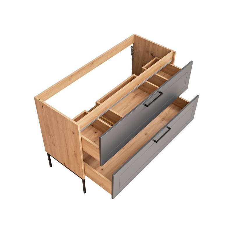 Kúpeľňová skrinka MADERA GREY 854 - graphite/artisan oak