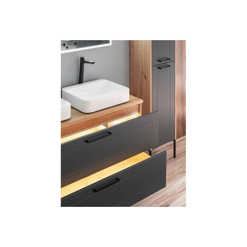 Kúpeľňová skrinka MADERA GREY 854 - graphite/artisan oak