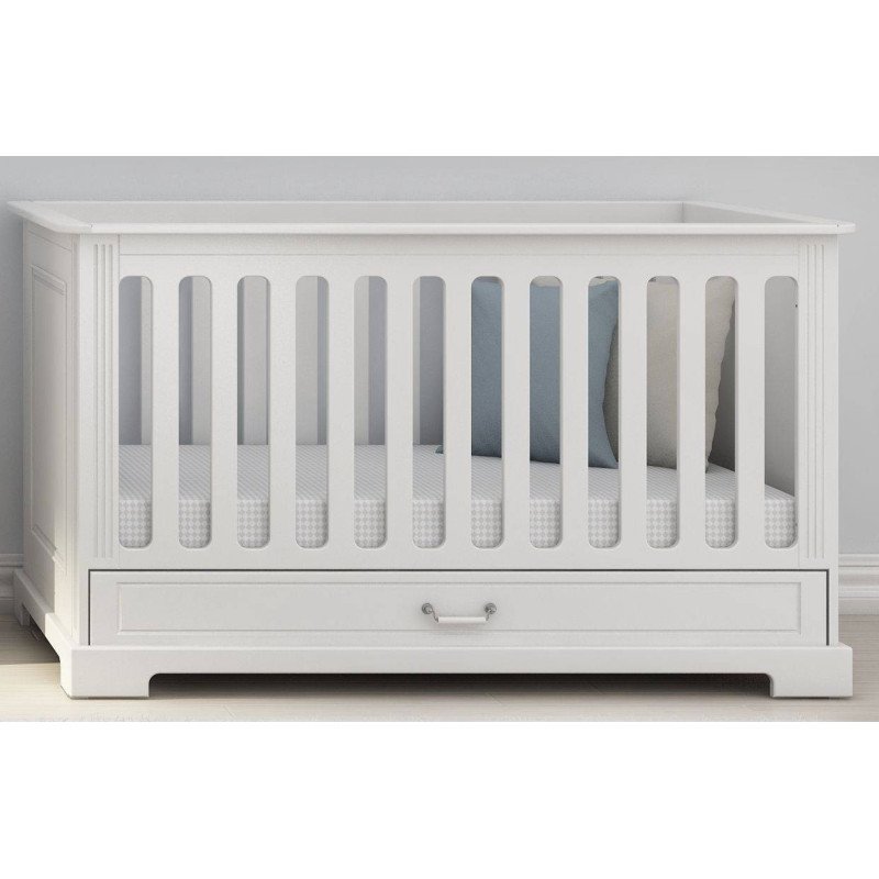 Detská postieľka INES COT 70x140 - biela matná