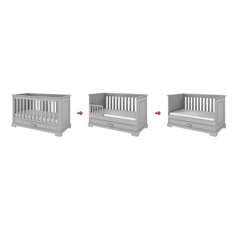 Detská postieľka INES COT 70x140 - biela matná