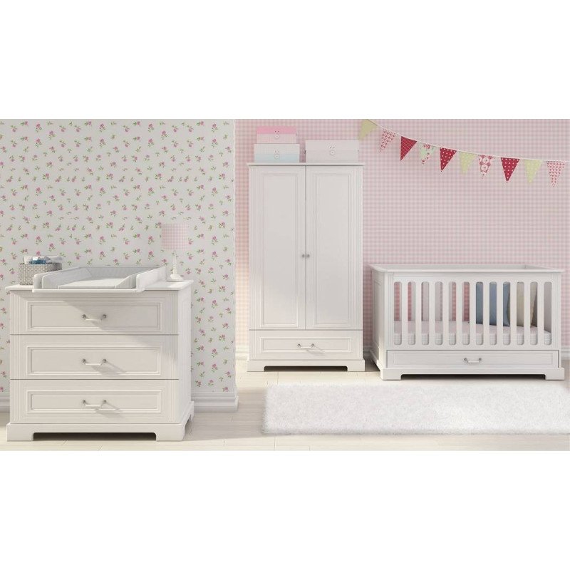Detská postieľka INES COT 70x140 - biela matná
