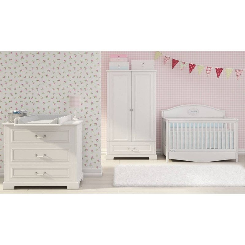 Detská postieľka INES COT 70x140 - biela matná
