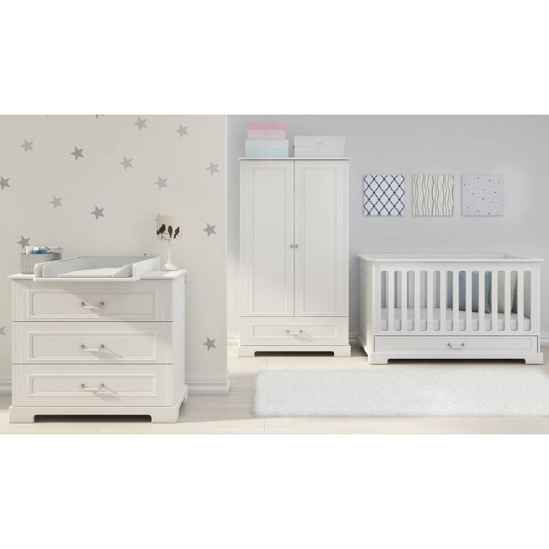 Detská postieľka INES COT 70x140 - biela matná
