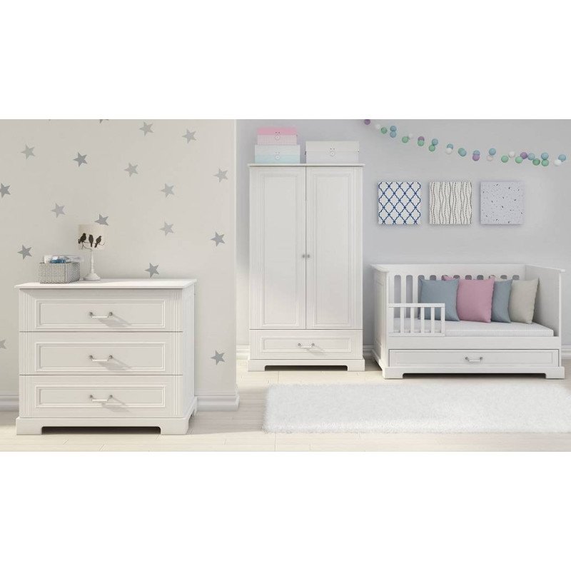 Detská postieľka INES COT 70x140 - biela matná