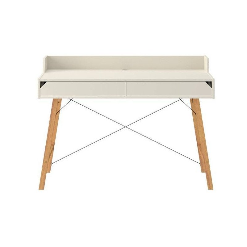 Písací stolík LOTTA DESK - biela matná/dub