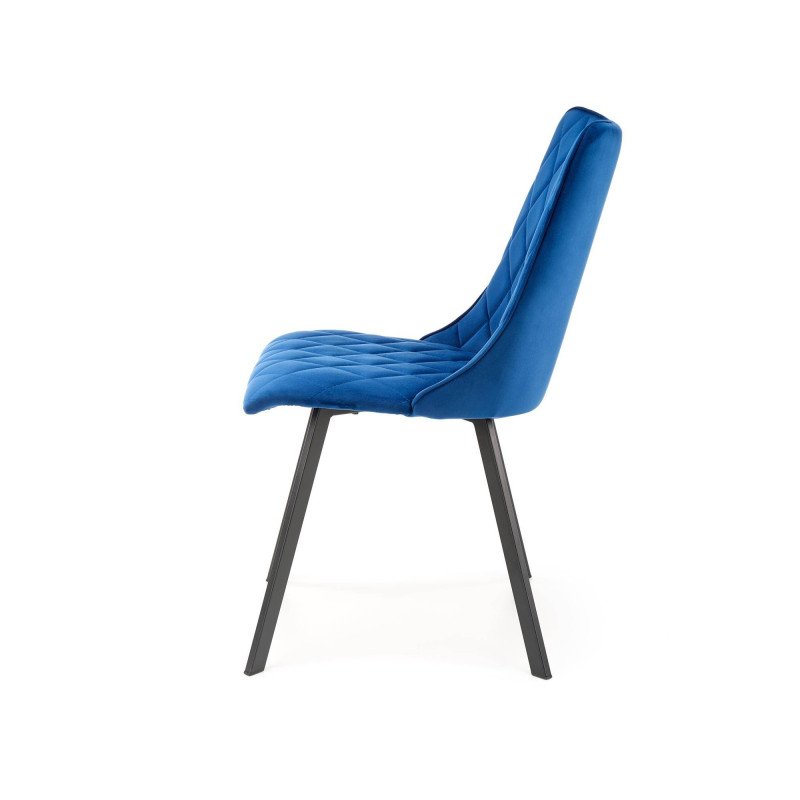 Jedálenská stolička K-450 - čierna/béžové velvet