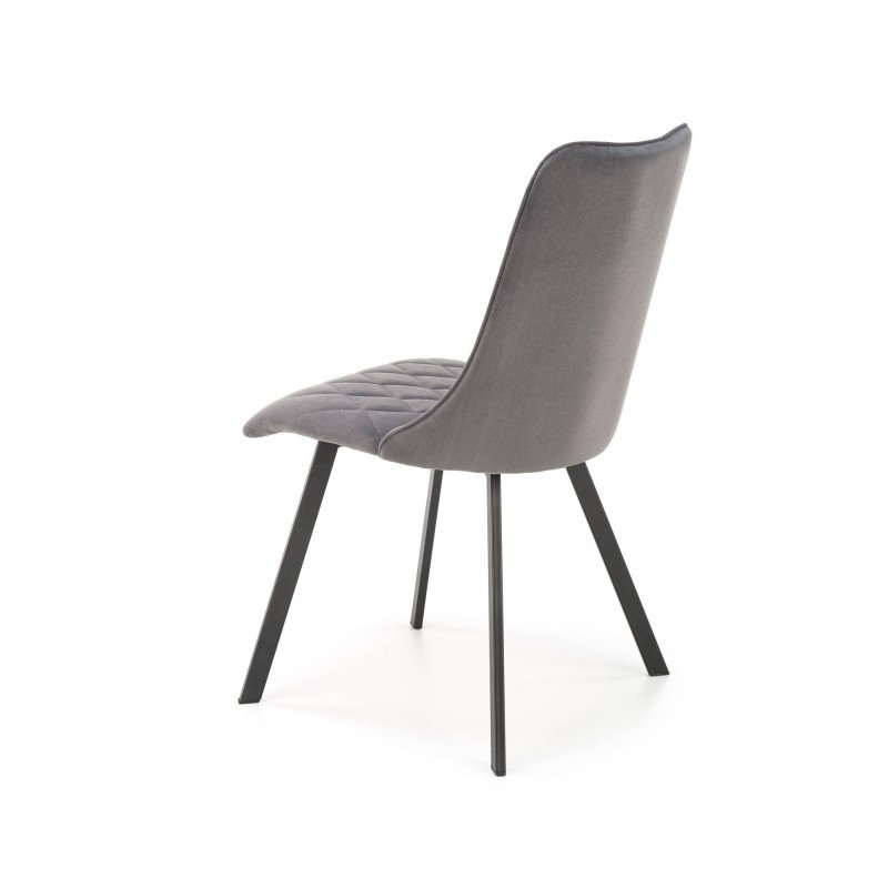 Jedálenská stolička K-450 - čierna/béžové velvet