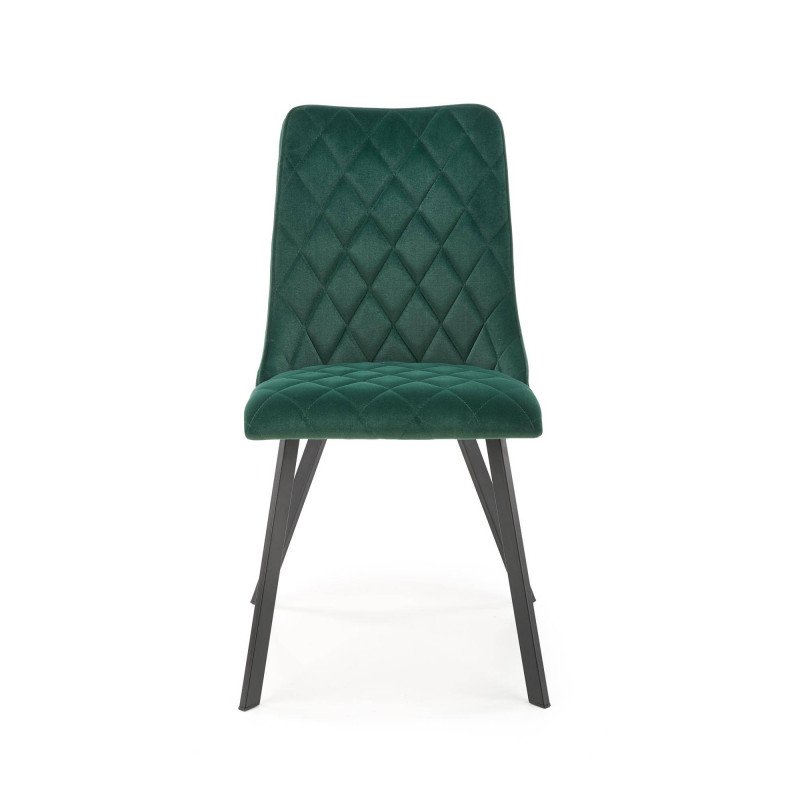 Jedálenská stolička K-450 - čierna/béžové velvet