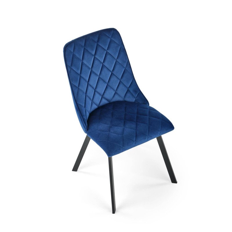 Jedálenská stolička K-450 - čierna/béžové velvet