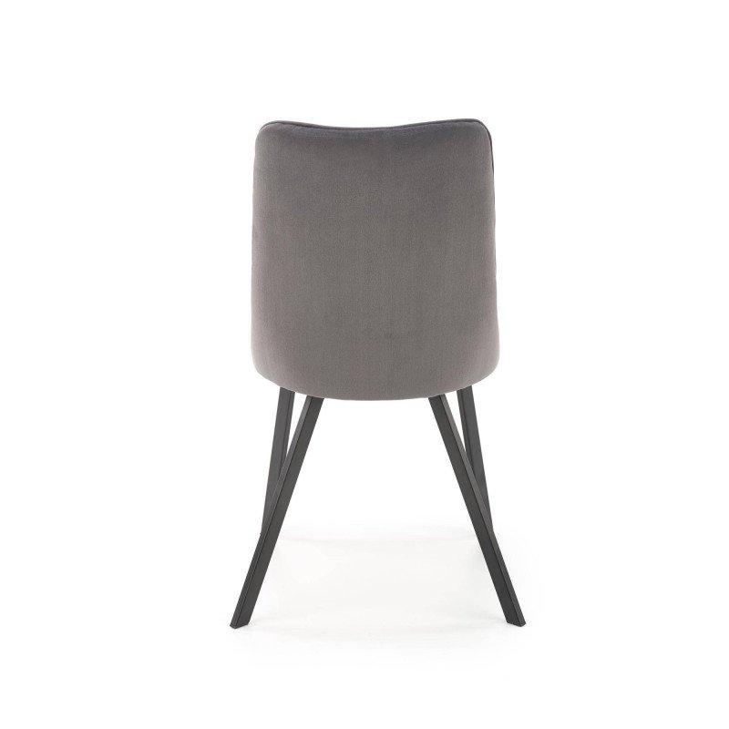 Jedálenská stolička K-450 - čierna/béžové velvet