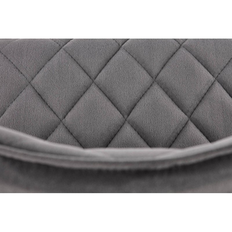 Jedálenská stolička K-450 - čierna/béžové velvet